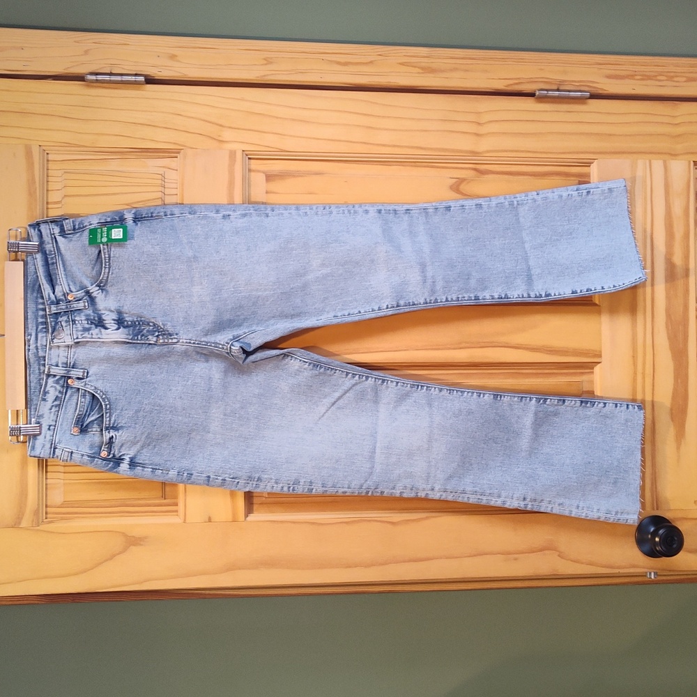Gap Kick Fit High Rise Light Jeans Ankle Fray 6 Long - Picture 4 of 5